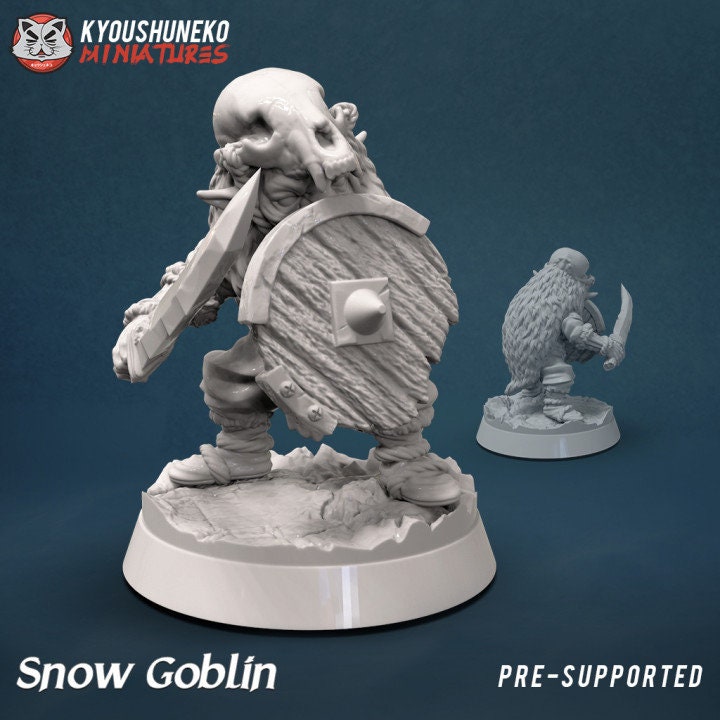 Snow Goblin Warrior - Kyoushuneko Miniatures