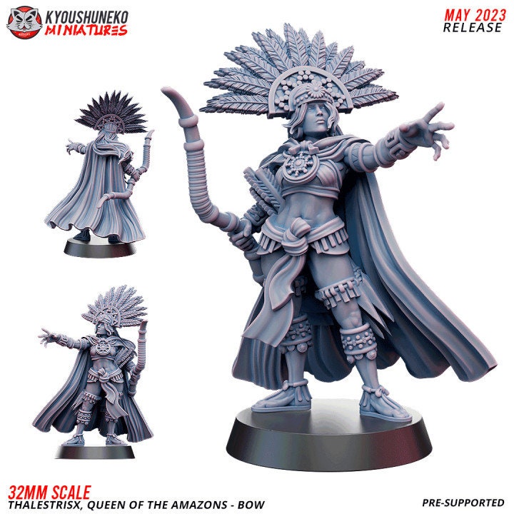 Queen of Amazon Bow - Kyoushuneko Miniatures