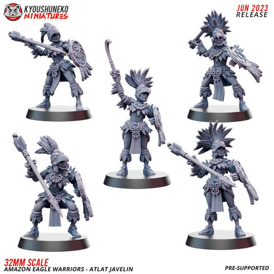 Atlat Javelin Amazon Eagle Warrior - Kyoushuneko Miniatures