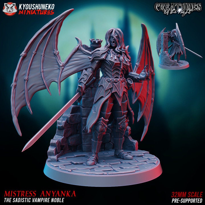 Mistress Anyanka Vampire Noble - Kyoushuneko Miniatures