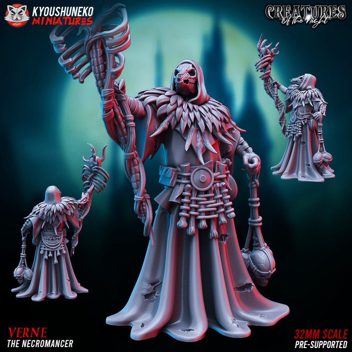 Verne the Necromancer - Kyoushuneko Miniatures