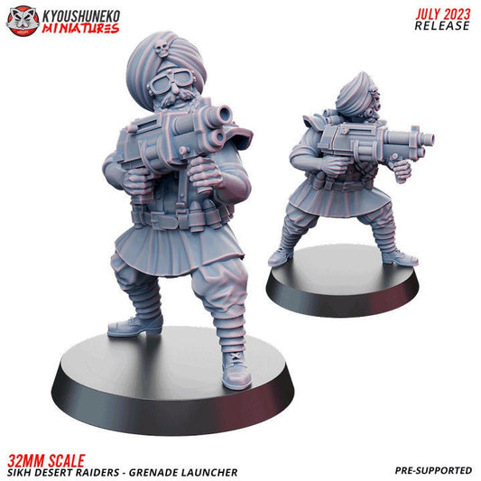 Grenade Launcher Sikh Desert Raider - Kyoushuneko Miniatures