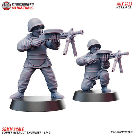 LMG Soviet Assault Engineer ww2 - Kyoushuneko Miniatures