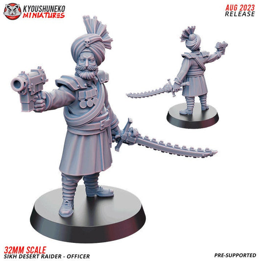 Officer Sikh Desert Raider - Kyoushuneko Miniatures