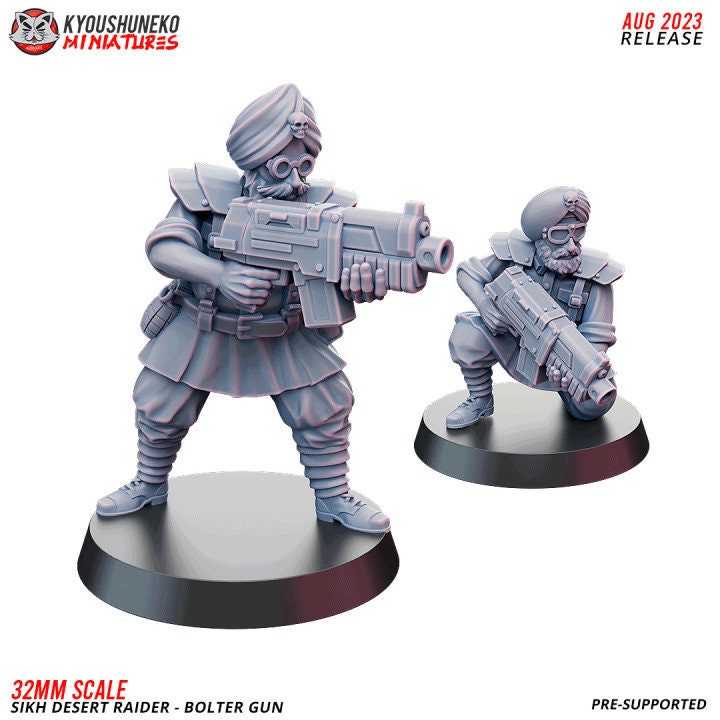 Bolter Gun Sikh Desert Raider - Kyoushuneko Miniatures