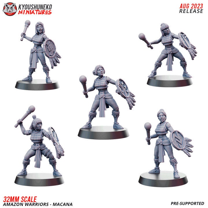 Macana Amazon Warriors - Kyoushuneko Miniatures