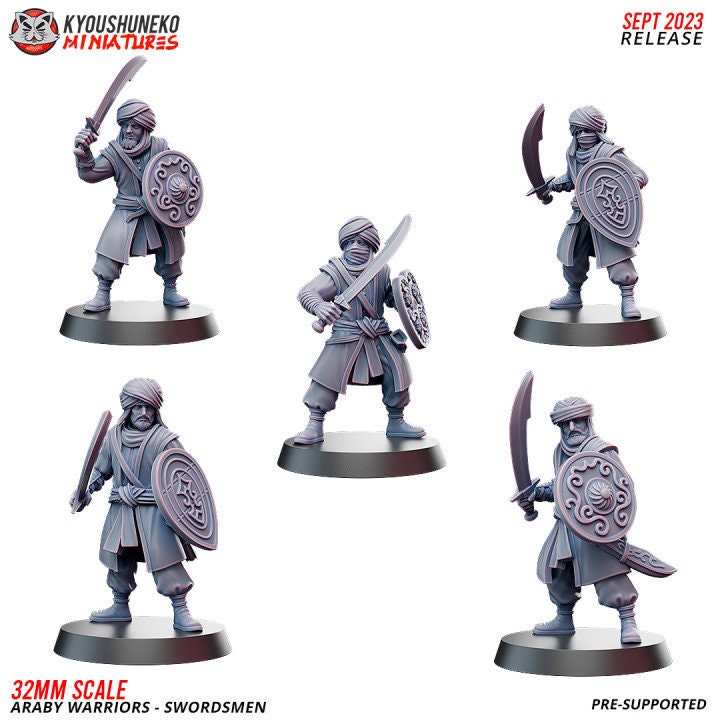 Swordsmen Araby Warriors - Kyoushuneko Miniatures