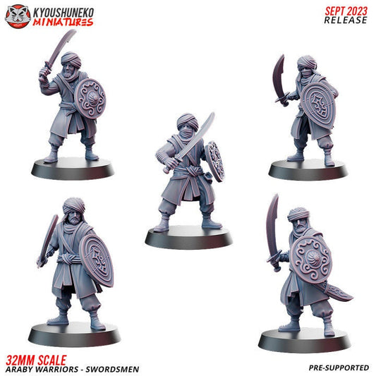 Swordsmen Araby Warriors - Kyoushuneko Miniatures