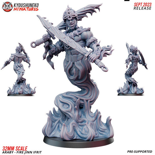 Araby Fire Jinn Ifrit - Kyoushuneko Miniatures