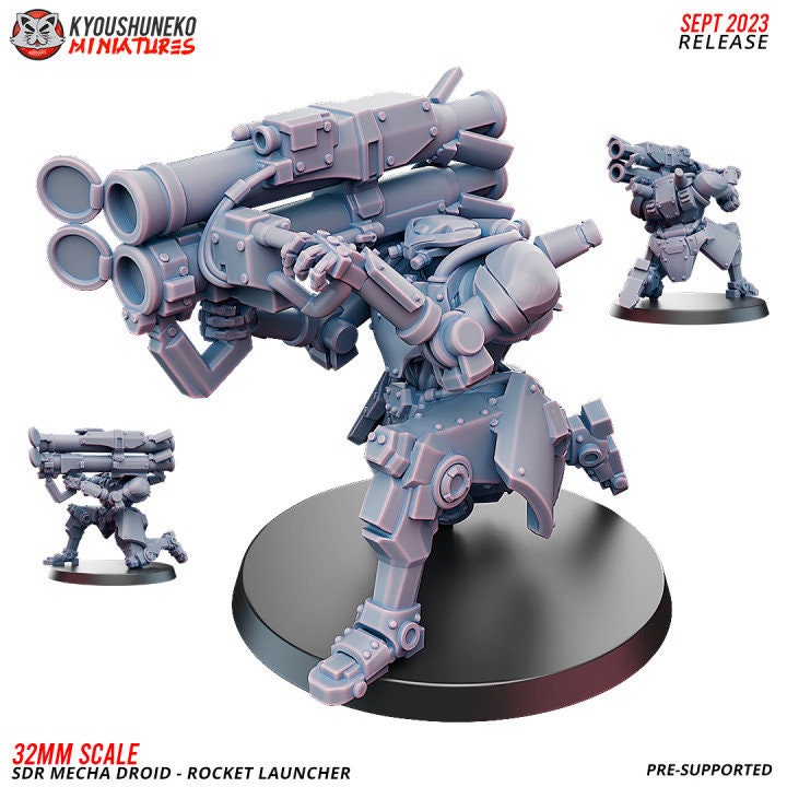 SDR Mecha Droid Rocket Launcher - Kyoushuneko Miniatures