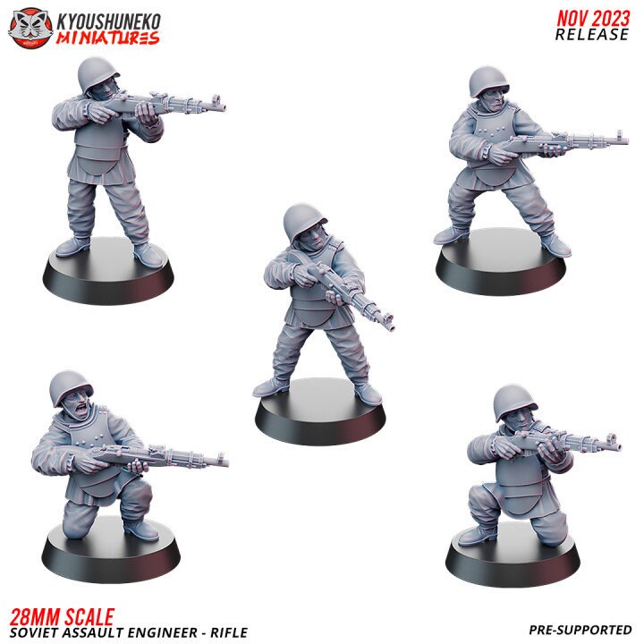 Rifle Soviet Assault Engineer ww2 - Kyoushuneko Miniatures