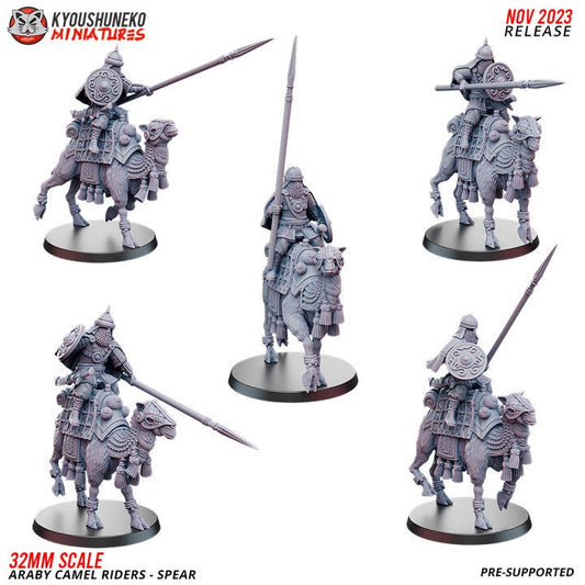 Mounted Spearmen Araby Camel Riders - Kyoushuneko Miniatures