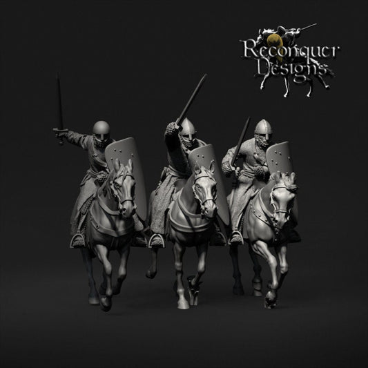 12th century Military Order Knights Set C 28mm - Reconquer Designs