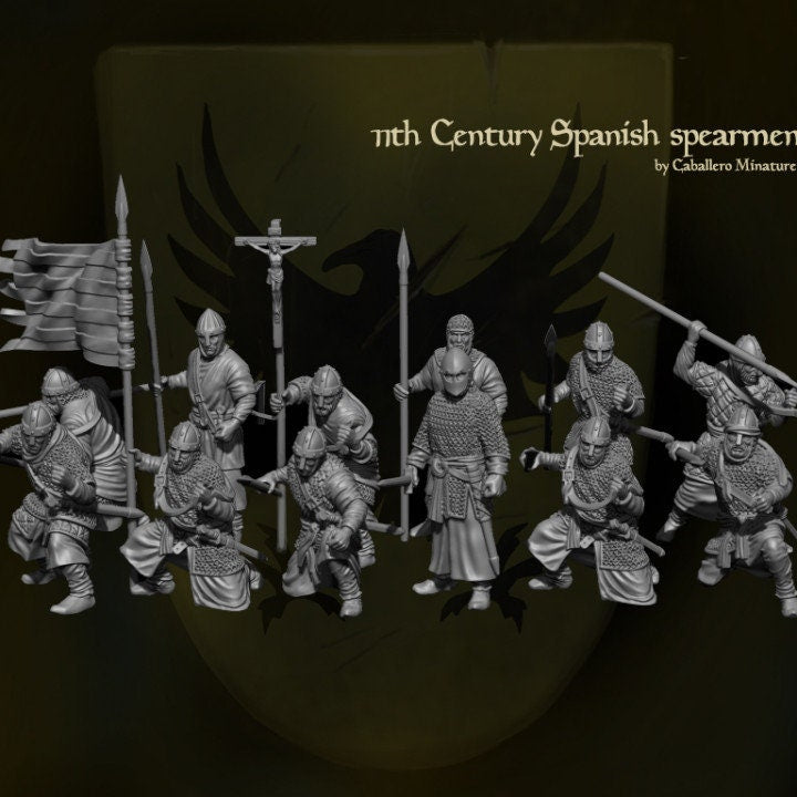 11th Century Spanish Spearmen 28mm - Reconquer Designs