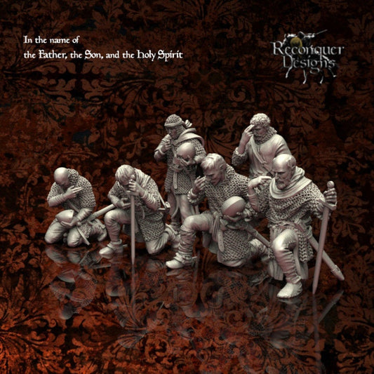 Praying 11th Century Spanish Knights 28mm - Reconquer Designs