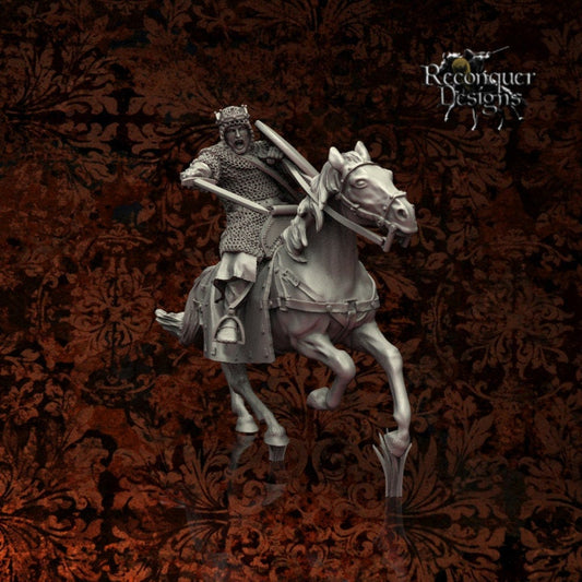 King Sancho II of Castile, the Strong 28mm - Reconquer Designs