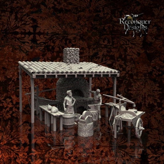 Blacksmith Scene 28mm - Reconquer Designs