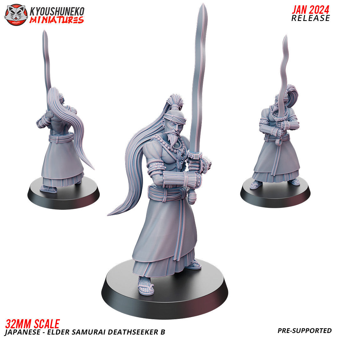 Japanese - Elder Samurai Deathseeker B - Kyoushuneko Miniatures