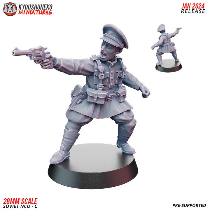 NCO C - Soviet Infantry ww2 - Kyoushuneko Miniatures