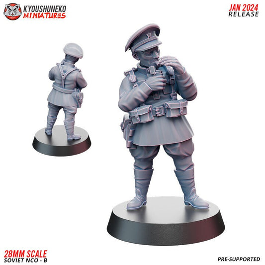 NCO B - Soviet Infantry ww2 - Kyoushuneko Miniatures