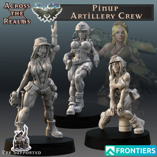 Pinup Artillery Crew ver.A - Across the Realms 32mm