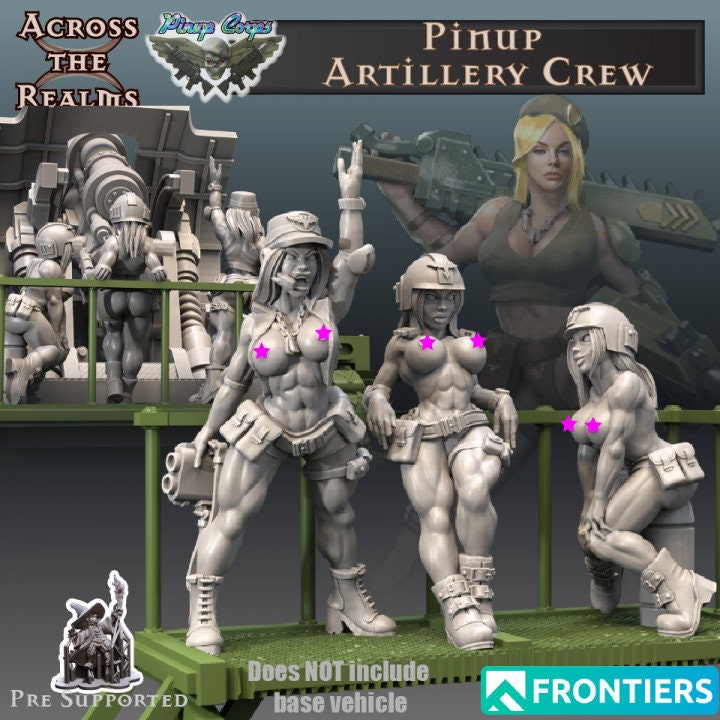 Pinup Artillery Crew ver.B - Across the Realms 32mm