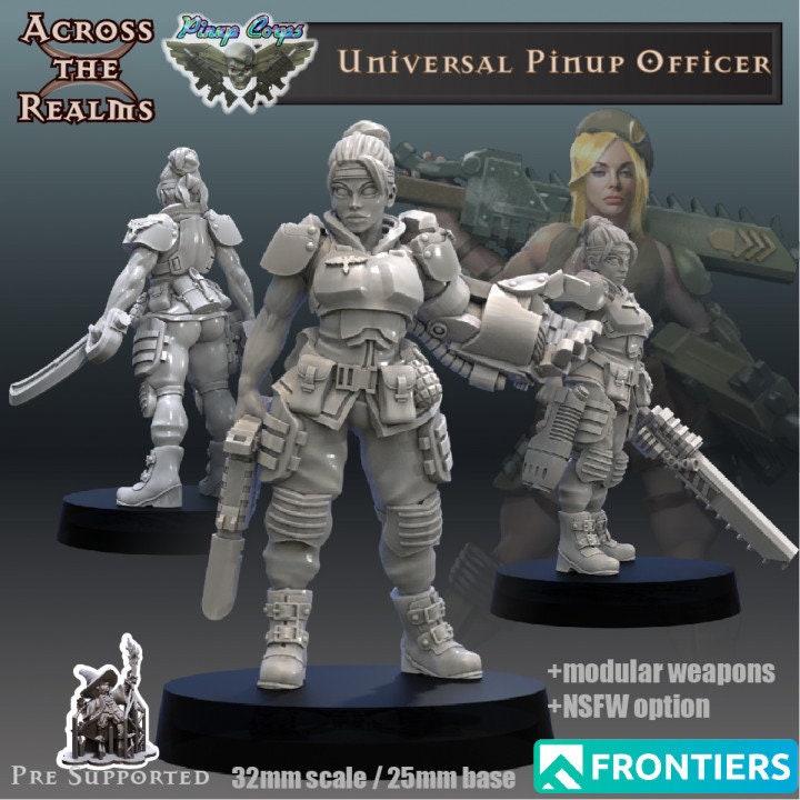 Universal Pinup Officer - Across the Realms 32mm