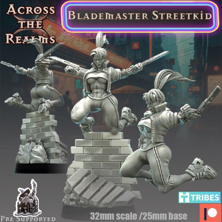 Blademaster Streetkid - Across the Realms 32mm