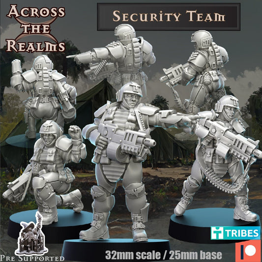 Security Team pinup body - Across the Realms 32mm