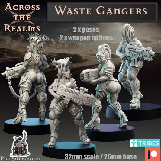 Waste Gangers Pinup - Across the Realms 32mm