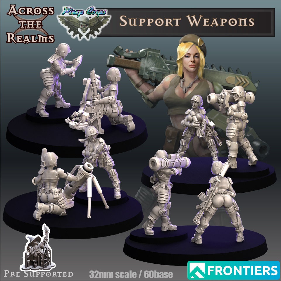 Pinup Support Weapons vers.C - Across the Realms 32mm