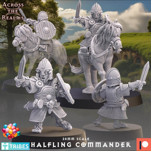 Halfling Commander - Across the Realms 28mm