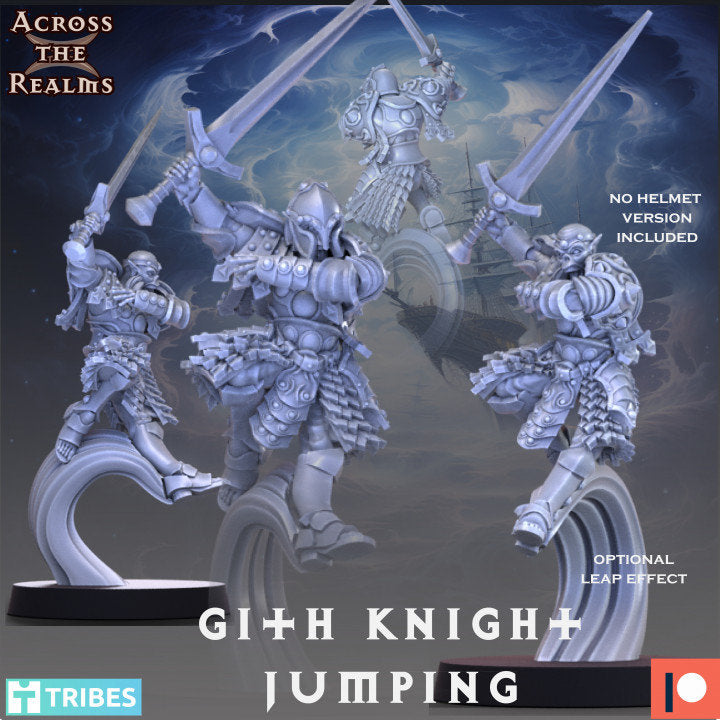 Gith Knight Jumping - Across the Realms 28mm