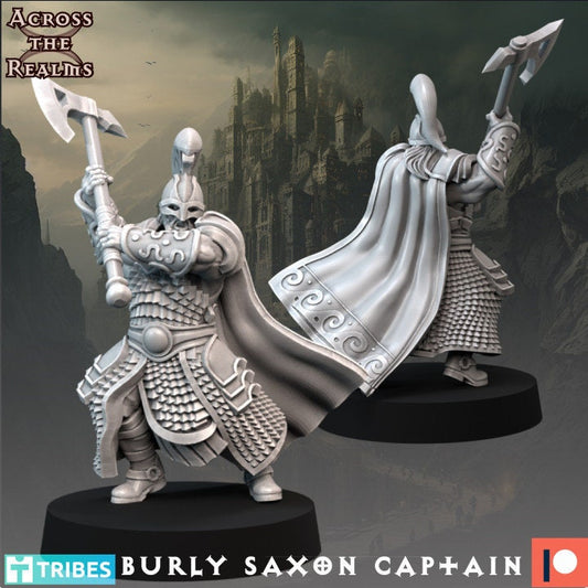 Burly Saxon Captain - Across the Realms 32mm