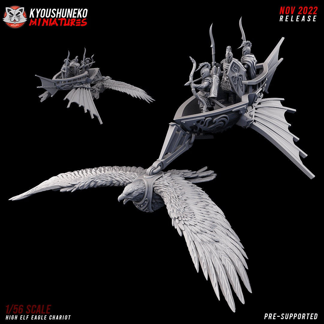 High Elf Eagle Chariot - Kyoushuneko Miniatures