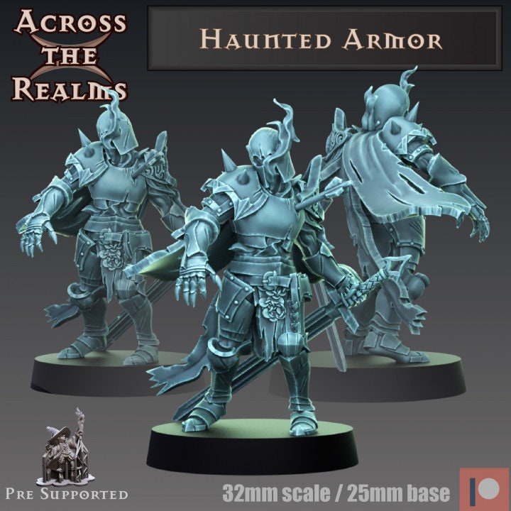 Haunted Armor - Across the Realms 32mm