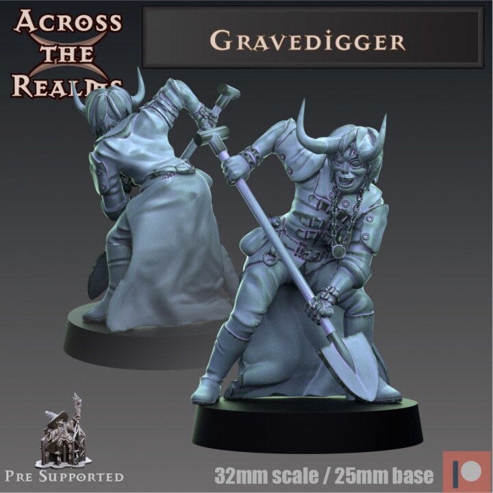 Gravedigger - Across the Realms 32mm