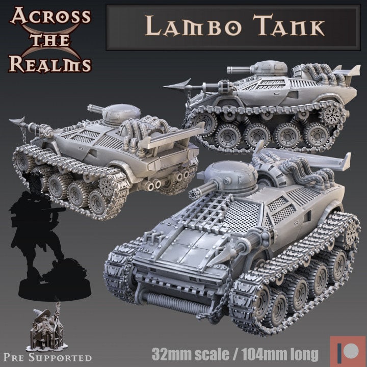 Lambo Tank - Across the Realms 32mm