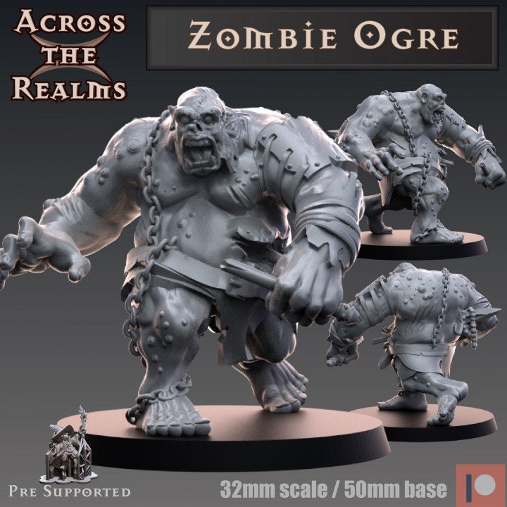 Ogre Zombie - Across the Realms 32mm