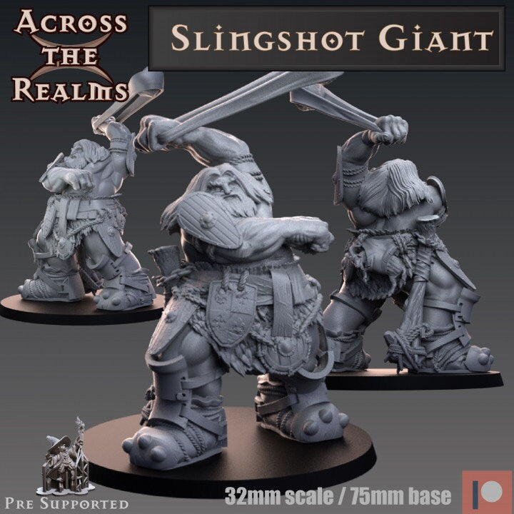 Slingshot Giant - Ganger boss - Across the Realms 32mm