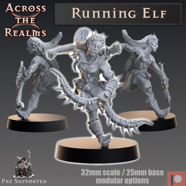 Running Elf - Across the Realms 32mm