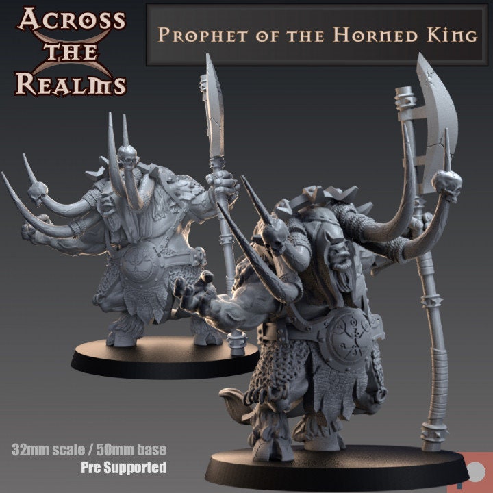 Prophet of the Horned King - Across the Realms 32mm