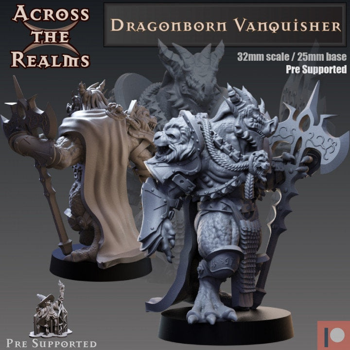 Dragonborn Vanquisher - Across the Realms 32mm