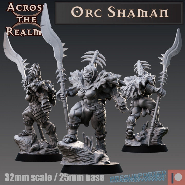 Orc Shaman - Across the Realms 32mm