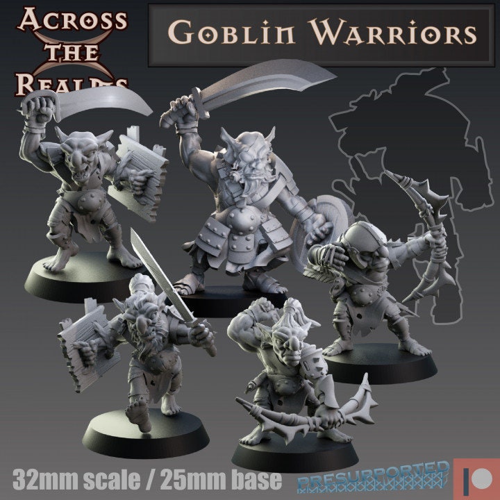 Goblin Warriors - Across the Realms 32mm