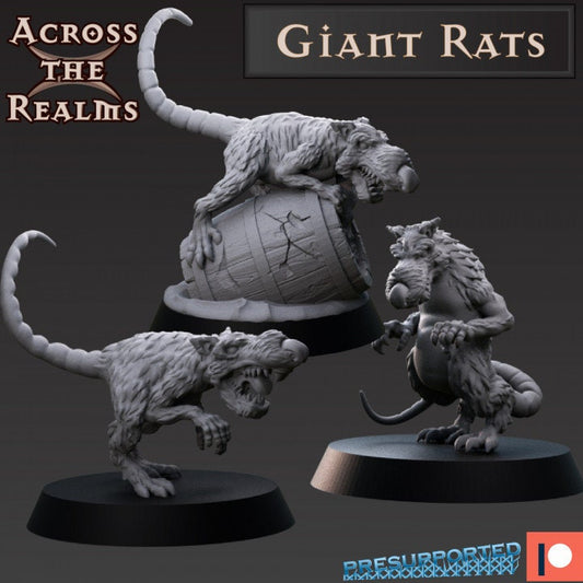 Giant Rats - Across the Realms 32mm