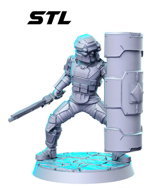 Shinra Riot Trooper - Rnestudio 32mm