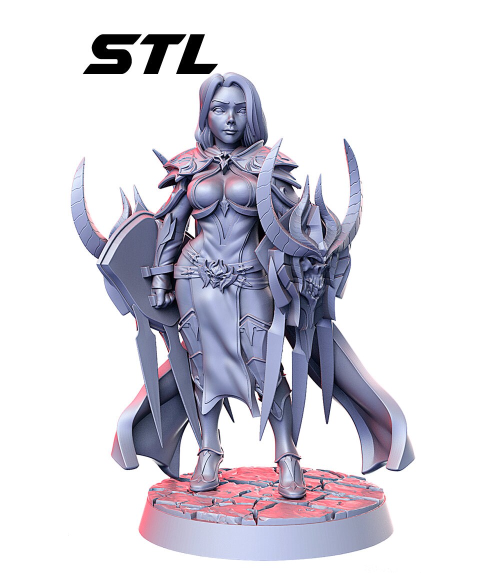 Sheah (female deathknight) - Rnestudio 32mm