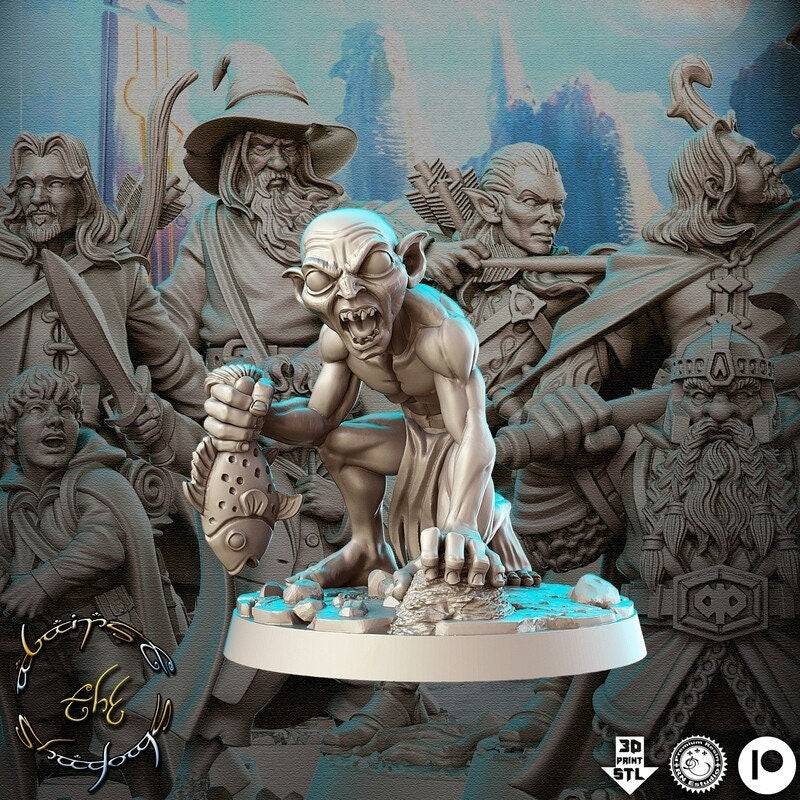 Gollum Smeagol - Rnestudio 32mm