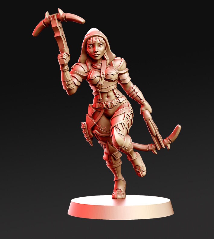 Vanel - Female Demon Hunter - Rnestudio 32mm